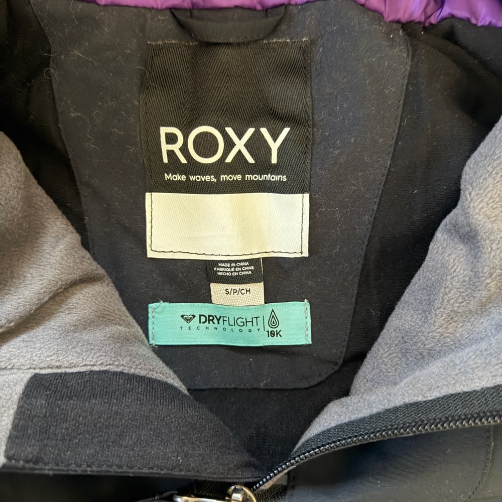 Roxy Black Iridescent Ski Jacket - image 5
